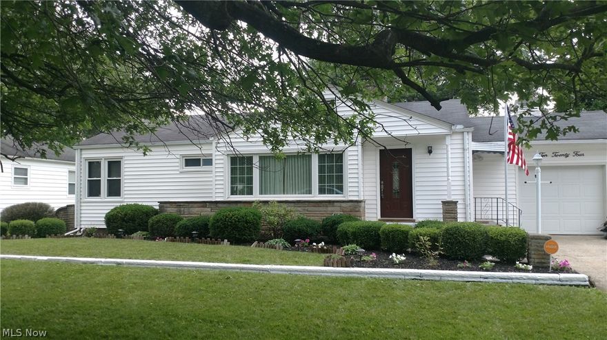 One floor living at its finest. Pride of ownership, well maintained, and newly renovated ranch in desirable area. Newer kitchen including granite counter tops, high quality upgraded wood cabinets, ceramic flooring, and stainless steel appliances (2012). The full bath on main floor was also renovated with new ceramic floors and vanity. Other improvements include newer windows, roof, garage door, and waterproofed basement (with in the last 10 years). Full basement with finished rec. room and ample storage. Great location close to shopping, schools, and highways. This home is move in ready! Schedule your private showing today.