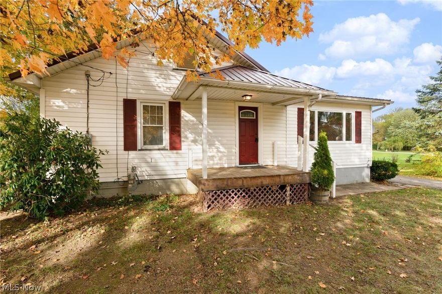 Darling RANCH home with over an acre of land. Country living just outside of town. This 2 bedroom home features an amazing Master Bedroom with Vaulted wood ceiling and a loft area. There is a spacious front living room with new carpet, 2nd bedroom also has new carpet. Large kitchen with island. Newer laminate flooring throughout rest of home. The Property runs deep behind the home. There is a 2 car detached garage. Some recent updates include New Metal Roof in 2020, New Furnace Nov/2019, HWT 2017. Great area just South of Salem. Move in ready and immediate possession.