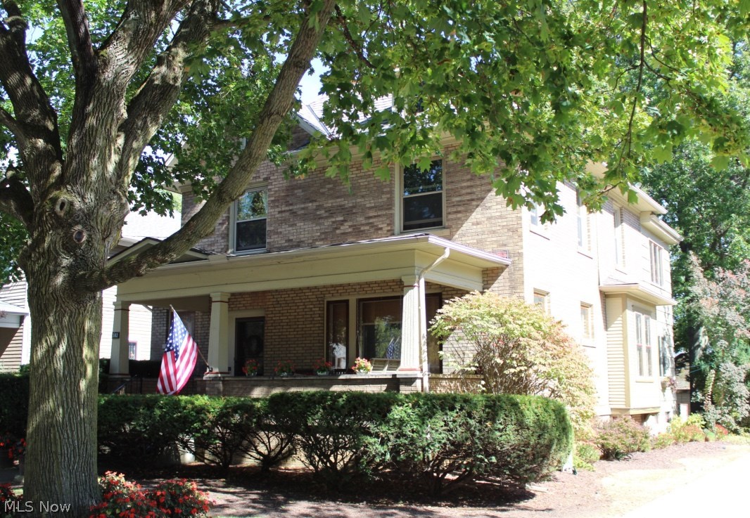 Just 3 short blocks off of the Medina square, this lovely home in the heart of Medina’s historic district has not only location to offer but so much more. In 2012 and 2014 this home was invited to participate in Medina's Historic Home Tour, only 10 house a year are invited. Also, in 2014 this home was invited to participate in Medina's Rockin' The Court. Nothing says welcome home and stay awhile more than a front porch. Open the door to your new home and see the stunning original hardwood flooring throughout the first floor. A cozy Living Room featuring a brick wood burning fireplace surrounded by built in book shelves. There are 4 nice sized bedrooms with closet space and two full sized bathrooms on each floor. Basement recently remodeled with laundry hook ups. The back porch is easily assessable from the large Kitchen/Dining Room. The backyard is meticulously landscaped that includes a lovely fish pond, cobblestone walkway, and perfect accent lighting. Two detached garages; one