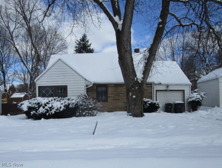 Charming cape cod style home on tree-lined street in Akron. 3 bedrooms, 1 bath in over 1279 sq.ft. of living space. Formal living room and formal dining room. Eat-in kitchen. Basement with laundry hook-ups. 2 bedrooms, full bath on main level. Upstairs bonus room can be another bedroom, a home office or play room. Great location, close to shops, schools, parks. All offers must be submitted with pre-approval letter or proof of funds. Employees and family members residing with employees of JP Morgan Chase Bank, N.A., its affiliates or subsidiaries are strictly prohibited from directly or indirectly purchasing any property owned by JP Morgan Chase Bank, N.A.