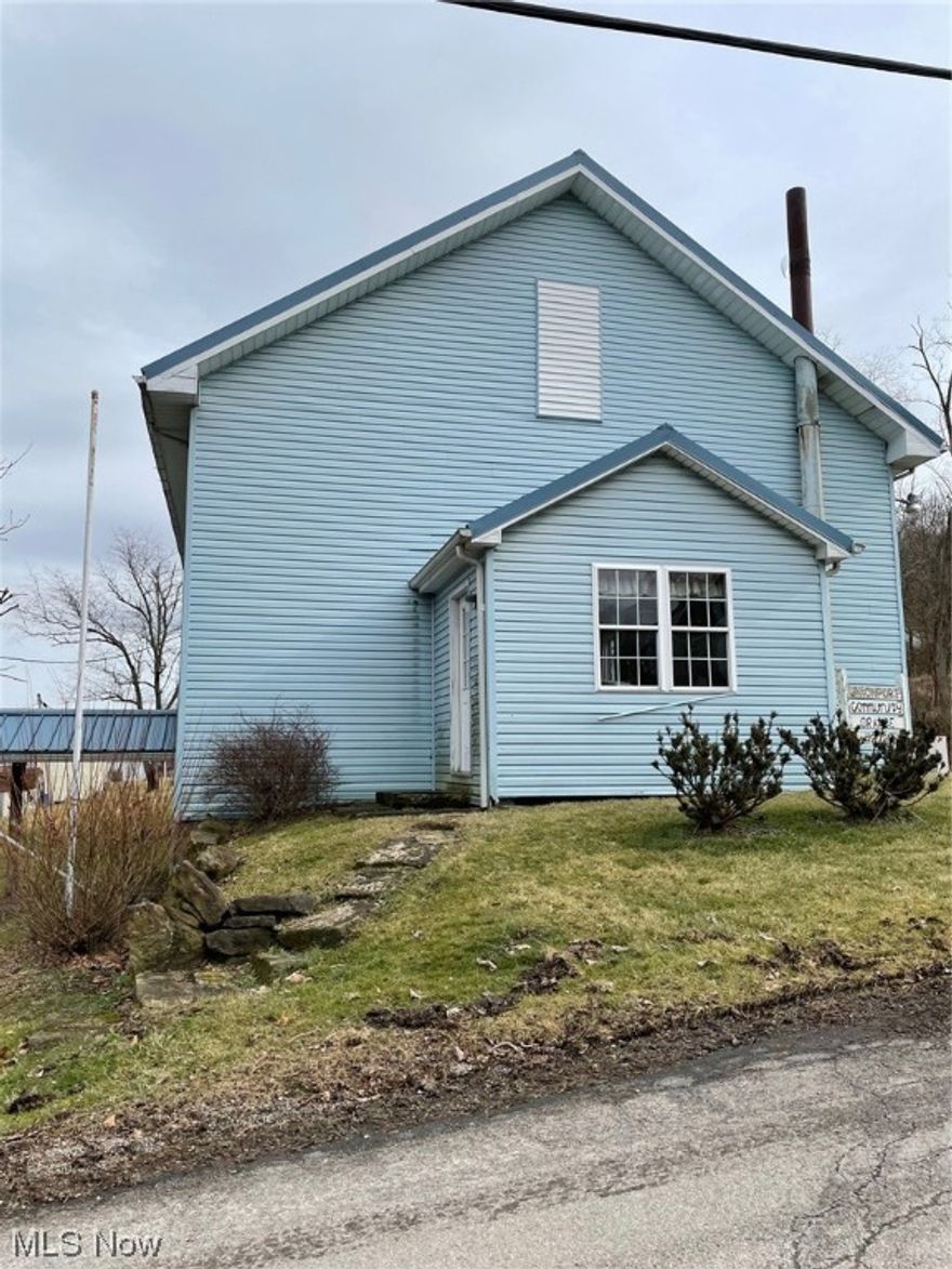 This property is owned by Unionport Community Grange with almost 1500 sq ft with newer roof and siding appx 10 years ago.  The interior has an open floor plan and includes 2 bathrooms, the basement also has an open floor plan with a kitchen area.  This property has oil heat, cistern, & Septic.  There is an additional lot that goes with the property that the phone company has an easement.  Call an agent today to see the potential for this property.  Property being sold "AS IS"..   Taxes to be determined.