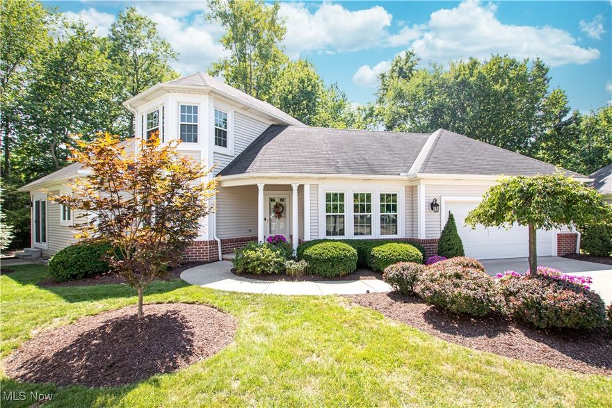 Welcome to this beautifully appointed 3-bedroom, 2.5-bath condo with an attached 2-car garage, ideally located in the heart of Westlake near Crocker Park, I-90, and Lakewood Country Club. From the moment you step inside, you’ll appreciate the thoughtful layout and spacious design. The foyer with wood flooring opens to a formal living and dining room, creating an elegant setting for entertaining. At the heart of the home, the vaulted great room showcases skylights and a gas fireplace, filling the space with natural light and warmth. The eat-in kitchen offers a large pantry, a bright breakfast area, and sliding glass doors that open to the patio, where wooded views provide the perfect backdrop for relaxing or dining outdoors. A convenient main floor laundry room adds to the home’s functionality. The sought-after first-floor primary suite features an en suite bath and a generous walk-in closet, while two additional bedrooms and a full bath are located upstairs. The finished basement adds even more versatility, with plenty of space for a rec room, home gym, or office. Don't miss the extensive list of updates available to view in the supplements. Additional highlights include nature stone garage flooring, a whole-house generator, and one of the larger, more private lots in the community.
