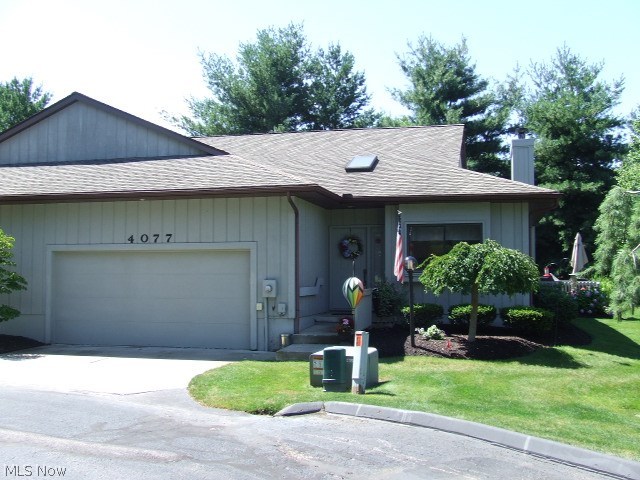 Beautiful inside and outside, 2 Bedroom, 2 full Bath Ranch Condo in The Kames! Fully applianced Kitchen (KitchenAid appliances and Bosch dishwasher) has window in the front to let in natural sunlight, also open "window" into the Dining "Room" which is part of the open floor plan leading right into the fireplaced Great Room, and then on to the Family "Room" (which could be an office) which has sliders to the patio. Very open, modern feel with cathedral ceiling and lots of windows. Master bedroom has two walk-in closets with shelves, and nice big master bathroom with two vanity sinks. There is a second bedroom and a second full bath along with many more closets for additional storage. In addition, there is a laundry area that has stackable washer and dryer that stay plus utility sink and cabinet. There's also an attached 2-car garage with water and drain, and a patio in the back for your grill and private dining out! Newer furnace, central air, H2O, patio sliding door. Professional