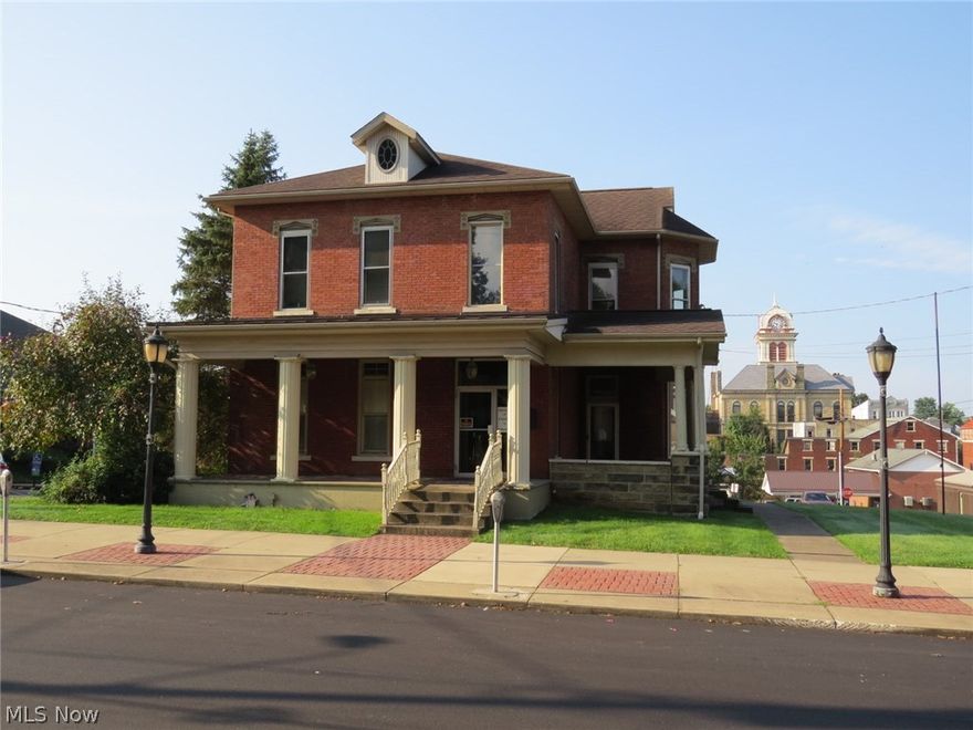 Stately Victorian Brick Home in Carrollton! This property was most recently used as a law office by the late Judge Charles A. Johnston. The structure was once a residence and could be adapted to business, duplex, or single family. Current zoning is B3 Commercial. Updates include a newer total roof replacement system and many windows were replaced. The double lot property ( 100x188 ) includes a large gravel parking area and is conveniently located to the downtown area and courthouse. Please call to view this historical home with loads of character!