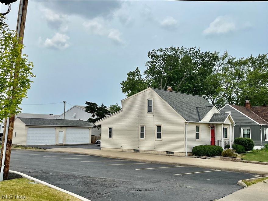 $25,000.00 Build-out allowance. Location... Location!!! Beautiful  Office Building in Rocky River located near Westgate and next to Walgreens with easy I-90 highway access. This building has 3 designated offices, conference room/ break room.Two Bathrooms and a finished Basement. Also included as a bonus is a 4-bay garage with additional parking. Newer Windows, Roof is only 5 years old, and Vinyl siding.  Great Property for Owner-user/Investor !  Property has been a State Farm Office location for approx. 36 years.