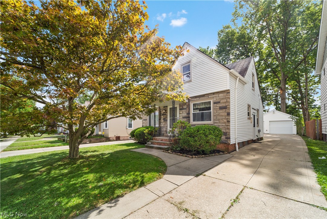 Great opportunity for a charming cape cod in Old Brooklyn! This well-kept home features 1188 square feet of living space with 3 bedrooms, 1 bathroom, a full lower level, deep back yard, newer windows and more. It just needs a bit of TLC and your personal touches! The front door opens into a foyer with a french door that enters into the living room. Here you will find a large picture window that fills the space with light. The adjacent kitchen includes harwood cabinets, appliances, and a sizable eat-in area. There are two bedrooms on the first floor as well as a full bathroom. The second floor provides a very spacious third bedroom with built-ins, wood panelling, and plenty of storage. The full lower level includes a laundry / utility room and a rec room with linoleum flooring and a decorative fireplace. Conveniently located just blocks away from shops and highway access. Don't miss out on this great value!