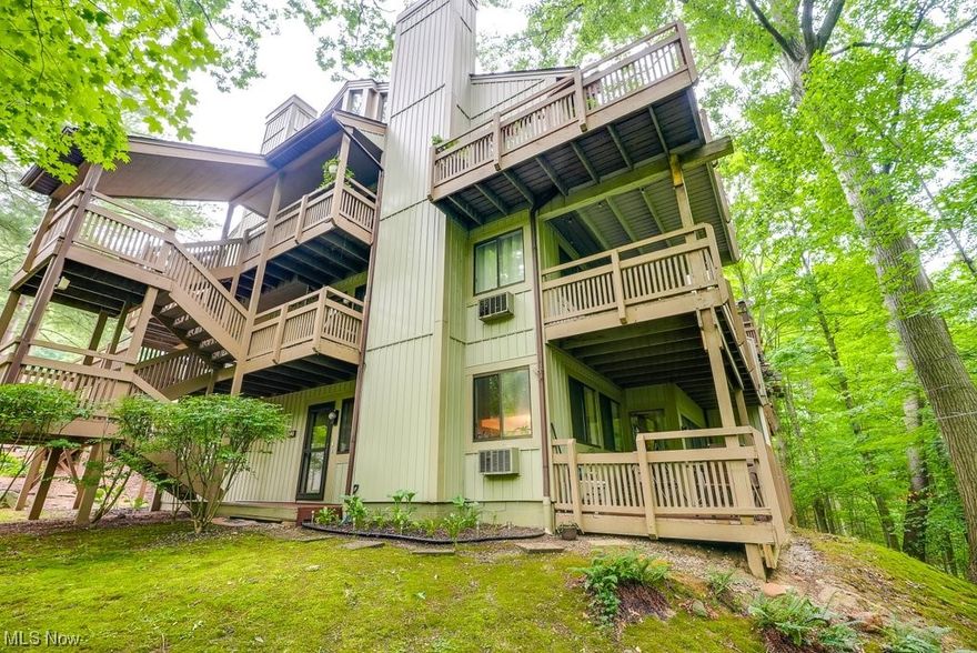 Absolutely ready to just move in ground level condo. One floor condo located minutes away from the Cuyahoga Valley National Park, shopping restaurants, and entertainment. Amazing stunning views from the unit will make you feel like you are out west. Enjoy all the peace and tranquility the view offers from your private back deck. Inside you'll find 2 bedrooms and 2 full bathrooms. The unit has been completely remodeled with updated carpet, luxury vinyl flooring, fresh paint. The kitchen features granite countertops, subway tile backsplash, and stainless-steel appliances including: a gas range (approx. 1 year old). This particular unit has a beautiful sunroom perfect for relaxing. One car garage with a new door opener. Condo fee includes heat & water. Development has 2 pools to enjoy.
Seller completely replaced master bathroom shower.