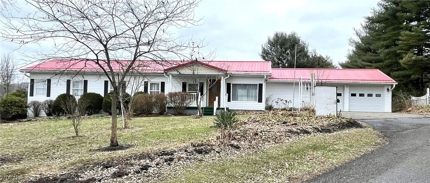 Love A One Story? This Ranch home shows just like new. With 3 bedrooms, 1.5 bathrooms, this home features a beautiful kitchen offering tons of cabinets for extra storage, laundry area and open dining room. The oversized 2 car garage boasts plenty of extra space. This home is nestled on a block foundation with a partial basement. Don't let this home get away, it's a must-see property.