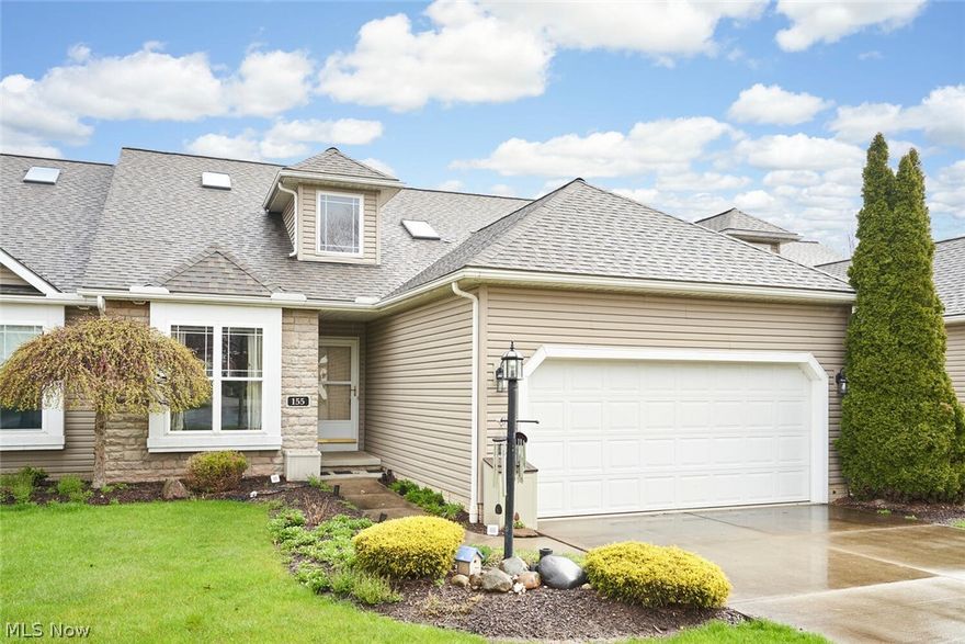 Condo living is easy living! This well maintained condo was built in 2006. The bright open floor plan offers high ceilings. Skylights and transom windows provide ample natural light.  First floor also includes laundry and a spacious master suite with full bathroom and walk-in closet.  Office/den off of front foyer entrance with built in bookshelves.  Spacious Great Room with a wall of windows plus access to deck. 2nd floor offers guest suite with full bathroom and open loft. Finished lower level offers large rec room with half bath, walk-out sliding doors to concrete patio, and plenty of storage space. This quiet and tucked away community features natural beauty, while providing close access to grocery stores and shopping. A must see!