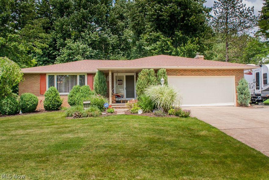 Welcome home to this Beautifully maintained Ranch! This home features 3 bedrooms, 2 full baths, eat-in kitchen with pantry & ALL appliances, formal dining room, living room & large family room with wood burning fireplace and sliding glass doors to stamped patio, a full basement that is partially finished with tons of room.  The 2 car garage offers drop down stairs to attic for additional storage and a RV or boat pad that is located along the side of the house to give you additional parking. The fenced in backyard is an entertainer's paradise w/sprawling concrete stamped patio & plenty of yard space for everyone's enjoyment. Home has several updates including- Carpet cleaned/ sanitized 6/29/15, Roof (Tear-off)-2014, Gutters and soffits-2012, Updated Electrical box-2012,  Trane-Furnace-AC-Heatpump-2013, 80 gallon hot water tank-2013,  Stamped patio-2013 &   Whole house interior & exterior painted-2012.  Great location!  Convenient access to major freeways & shopping.  (Gas is available i