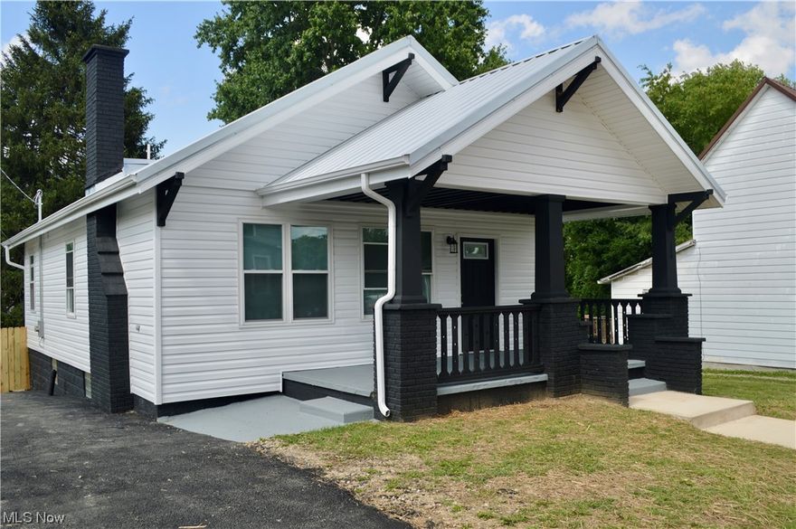 Here it is the one you have been waiting for!  This one is a beauty, completely rehabbed inside & out, top to bottom, new appliances in place and ready for you to move right in!!  Over 1100 sq. ft. 3 nice size bedrooms w/ lighted closets, 1 bath, a galley kitchen with plenty of counter space, separate dining area, and a spacious back deck for grilling!  A privacy fence on each side of the home allows for a new buyer to fence the rear however they see fit.  The paved driveway is a bonus  to on street parking.  Don't miss out on this one!