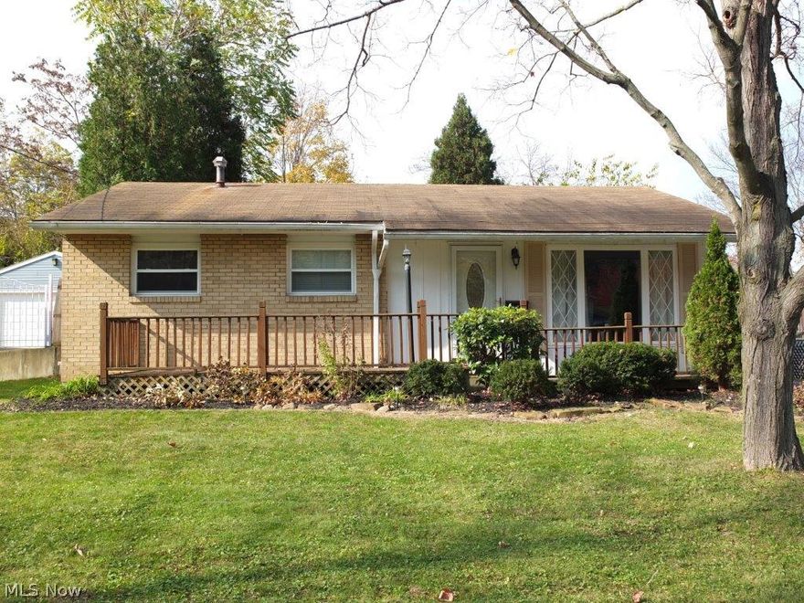 Move in ready 3 bedroom, 1.5 bath ranch with updated kitchen! Open living room and formal dining room with hardwood floors. Remodeled kitchen with new cabinets, breakfast bar and stainless steel oven, range, refrigerator and dishwasher. Master bedroom has direct access to half bath. 2 additional bedrooms and full bath complete the main floor. Partially finished basement with office or possible 4th bedroom and recreation room. Private backyard with storage shed and gazebo. Make an appointment to see this home!