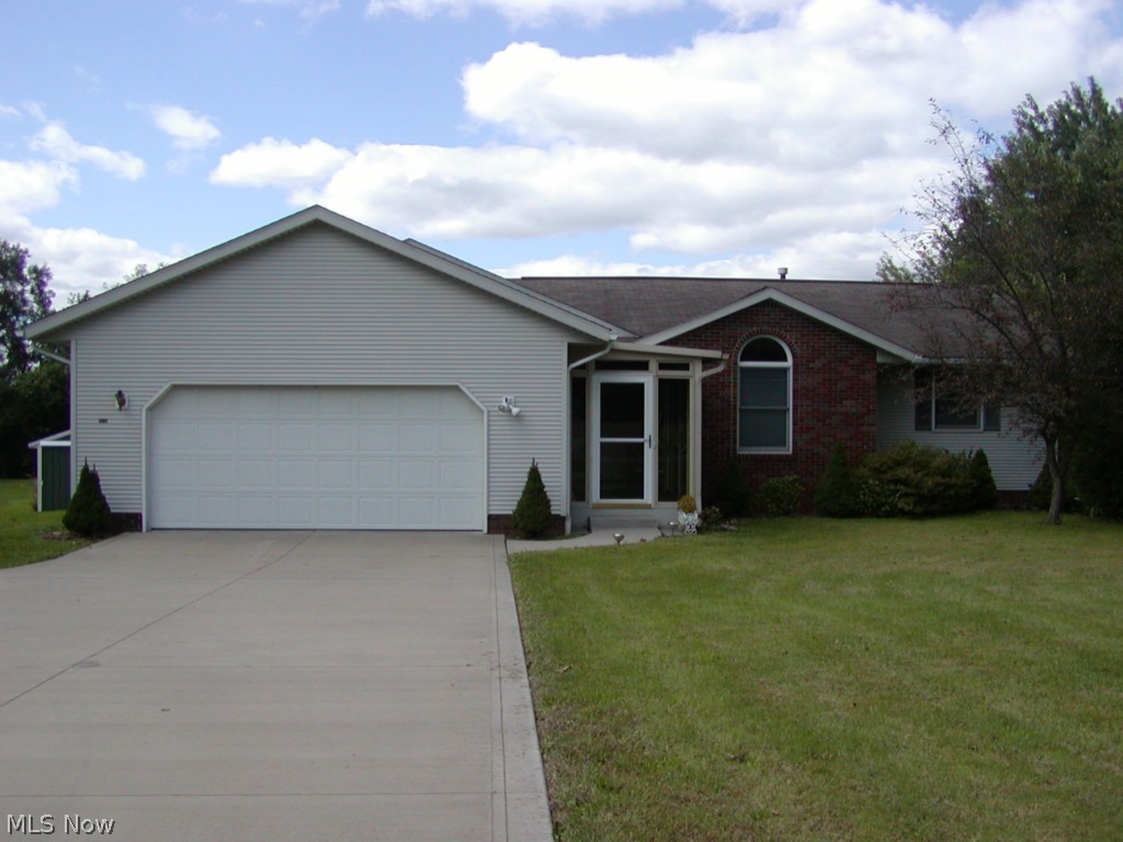 Quality built 3 bedroom 2 bath ranch on 1.51 acres. Vaulted ceiling in living room with gas fireplace, master suite with skylight in full bath and applianced kitchen with dining area that leads to 13 x 14 deck. 6 x 15 enclosed front porch, 24 x 24 pole barn with cement floor. Paved double wide driveway with turn-around, room for several cars. Lots of storage & closets. Full walk-out basement. Newer Trane furnace. Hot water tank installed July 2014. One owner home. America's Preferred Home Warranty included.
