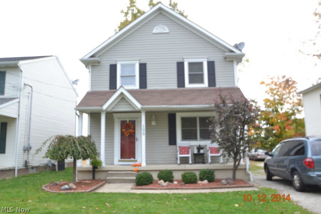 Built in 1997, this adorable 1440 square foot colonial with 3 bedrooms and 1 and 1/2 bathrooms is just waiting for your furniture! As you climb up the steps to the spacious front porch, you can dream of relaxing here on a warm summer evening. As you enter the home, you are surprised by the spacious size of the living room. The large kitchen with eating bar and abundant counter space is adjacent to the dining area. The kitchen has access to the rear deck and is conveniently located near the garage. There is a full basement for abundant storage and the laundry is located here.
The second level features all three bedrooms and full bath. This home comes with a home warranty.