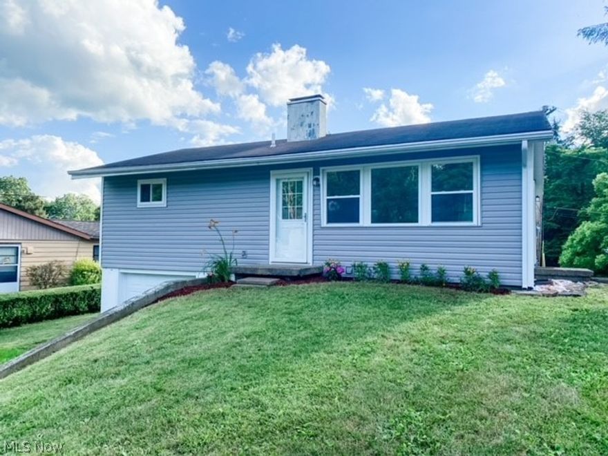 Woodsfield Ranch home on basement with acreage for sale.  Home has been COMPLETELY gutted and new:
Drywall
Wiring
Kitchen
Plumbling
flooring
Bath
Furance
Central Air
Electric Panel
Hot water heater 
Entry doors
Storm doors
Windows
Garage door 
and new landscaping by Malaga Garden Center

What more can I say: Practically a new house....on basement and a 1 car garage with opener. Not only do you get practically a new home.