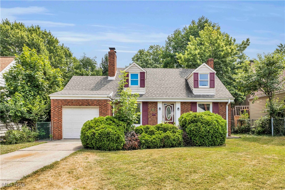 Nicely updated cape cod on a quiet street in Euclid! Updates throughout include furnace, a/c, hot water tank, kitchen counters, flooring and paint throughout, alarm system, fireplace inserts, garbage disposal, garage opener & more! Large main bedroom upstairs with room to stretch out. Full basement with large rec room for plenty of storage and room to live. Nice deep lot to enjoy your outdoor space. All there is left to do is move in and enjoy!