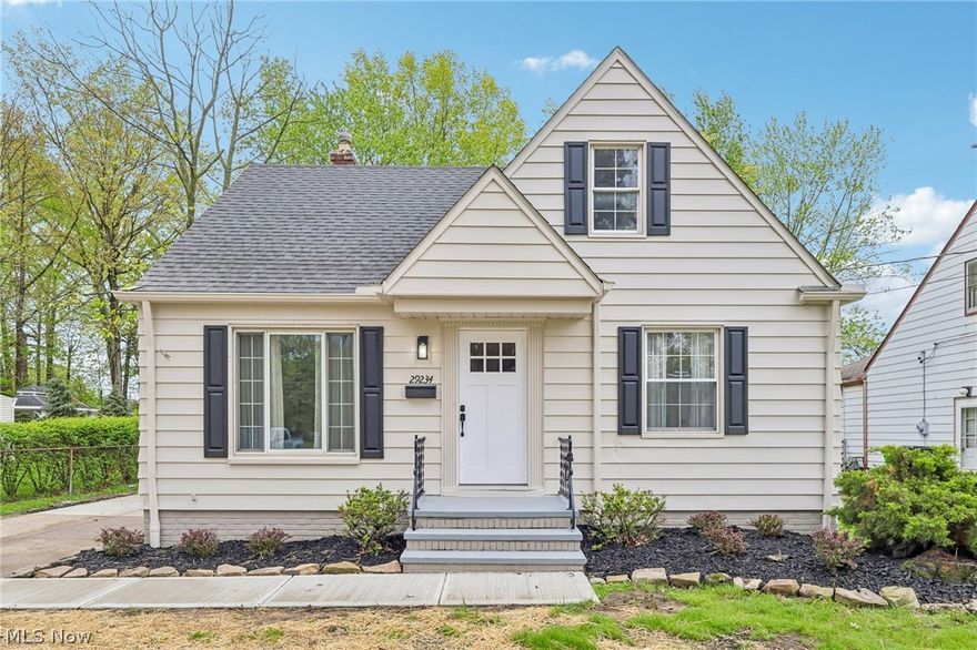 Welcome to this completely renovated and move-in-ready 3-bedroom, 2 full bathroom Cape Cod in Wickliffe! This turnkey home has been remodeled from top to bottom and offers the perfect combination of modern updates and functional living space.
The interior features a beautifully updated kitchen, two fully remodeled bathrooms, new flooring throughout, fresh paint, updated light fixtures, and a bright, clean aesthetic from the moment you walk in. Most windows have been upgraded to vinyl replacements for improved energy efficiency, while the roof, furnace, and central air are newer for added peace of mind.
The partially finished basement adds approximately 450 additional square feet of living space and is perfect for a second living area, recreation room, home office, or workout space. Outside, you’ll find a detached 2-car garage, a large deck, and a manageable yard ideal for relaxing or entertaining.
If you’ve been searching for a fully updated home with modern finishes and minimal maintenance, this is one you won’t want to miss!
