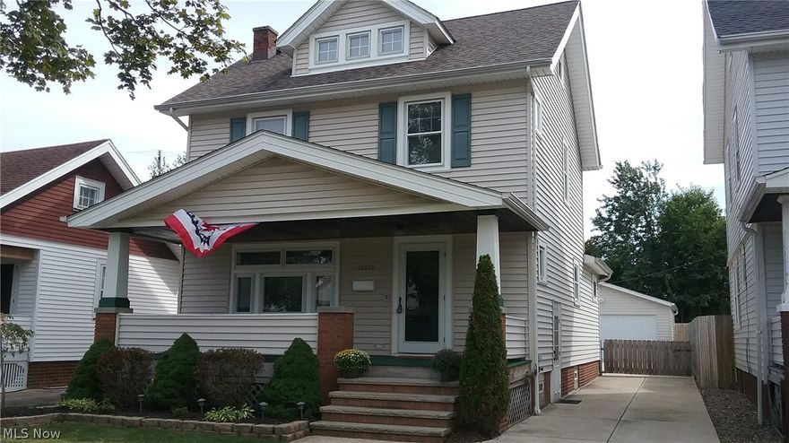 LOCATION, LOCATION, LOCATION !  This updated west park bungalow sits in a prime location, close to I-480 & I-90, dining, entertainment, 240 sq ft kitchen addition with fireplace, hardwood floors, freshly painted, newer roof, garage, possible 4th bedroom, all appliances stay and resort like backyard.