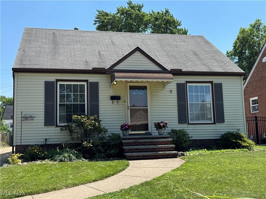 Charming Updated Home in Old Brooklyn! Welcome to this well maintained and move-in-ready home in the heart of Cleveland's desirable Old Brooklyn neighborhood. This home offers the perfect blend of classic character and modern updates making it ideal for first-time buyers, investors or anyone looking for a turnkey property. 
Step inside to find a bright and spacious living room with natural light and warm hardwood floors. The updated kitchen features newer cabinetry, ample counter space and room for a dining area; perfect for family meals or entertaining guests. Two comfortable bedrooms offer generous closet space, and the bathrooms have been updated with modern fixtures.
Enjoy summer evenings relaxing in the private backyard covered patio, ideal for pets, gardening, or outdoor gatherings. Additional highlights include a full basement with half finished with LVT flooring and a detached 1 1/2 car garage. Glass block windows.
Conveniently located near parks, schools, zoo, shopping and minutes from downtown Cleveland. This home offers comfort, convenience and value all in one.
All appliances to stay! House had three sides of basement waterproofed (not on the driveway side because of updated driveway). House is very well insulated and stays warm or cool whatever season you may be in. Across the street is a large community park with playground, baseball fields and community pool. Comes with One Year Cinch Preferred Home Warranty! Seller will look at all offers.