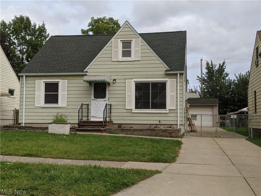 Very nice aluminum sided bungalow with two car garage! Brand new kitchen with appliances! Beautiful hardwood floors throughout! Nice partially finished basement with half bath! Fenced rear yard! No pets! No Section 8!