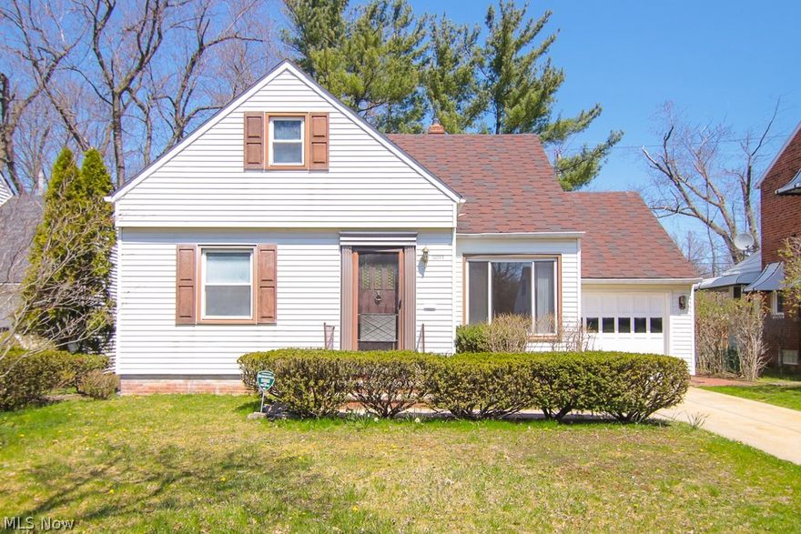 Quaint Lyndhurst bungalow with loads of charm and character. Lovely family room with updated decorative fireplace and large picture window offers tons of natural light. Second family room off the back of the home with cozy wood burning fireplace.  Two bedrooms and the full bathroom on the main floor for your convenience.  Large master suite option on the second floor equipped with the half bath and lots of closet space.  Full basement awaiting your creative touch.  Attached garage.  Large treelined backyard is partially fenced and perfect for pets and children.  Minutes from the Metroparks, Legacy Village, and all the shops and restaurants.  Close to Downtown Cleveland!  **Seller offering $2,000 credit at closing towards new windows replacement!**