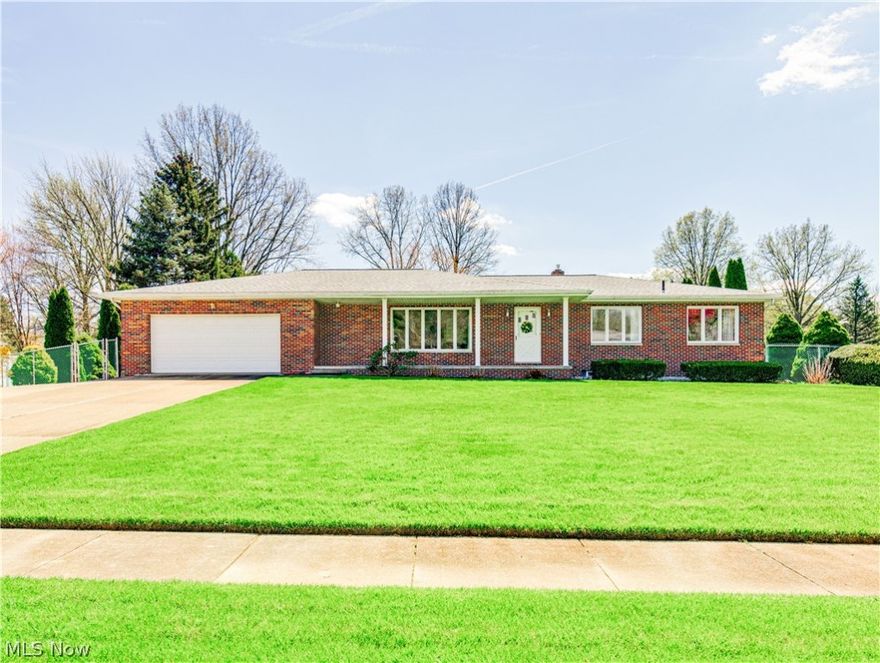 A TRUE TREASURE!!! ONE FAMILY OWNED BRICK RANCH  WITH TENDER LOVING CARE!  YOU WILL LOVE THE  2 + CAR ATTACHED  GARAGE WITH A LARGE GLASS BLOCK  WINDOW, STORAGE CLOSET IN GARAGE WITH ACCESS TO THE ATTIC ALSO THERE  IS TILE 1/2 WAY FROM THE FLOOR APPROX. 3 FEET ON  ALL  WALLS, FRONT PORCH, 3 BEDROOMS, 3 FULL BATHS, SPACIOUS  SCREENED IN PORCH  THAT OVER LOOKS A GORGEOUS FENCED IN  BACKYARD SURROUNDED BY ARBORVITAES,LARGE SHED,FIRE PIT AND REC. ROOM WITH FULL BATH, POOL TABLE STOVE AND KITCHEN TABLE   THAT CAN STAY (NO VALUE TO THE LIST  PRICE OF THE HOUSE) GLASS BLOCK WINDOWS . THERE IS A FIRST FLOOR LAUNDRY ROOM INCLUDES THE WASHER AND GAS DRYER. (NO VALUE TO THE LIST PRICE). 

MANY UPDATES ENHANCE THE QUALITY OF THIS GORGEOUS RANCH.. DATES ARE APPROX AND NOT  GUARANTEED. SCREENED PORCH BUILT IN 2020,NEW SHINGLES ON  HOUSE AND GARAGE 2018, HOT WATER HEATER 2018, 2017 LVT FLOORING IN THE FAMILY ROOM, CENT. AIR 2017, FURNACE 2013, REPLACED ELECTRIC PANEL 2017, FLOORING IN BOTH UPSTAIRS BATHROOMS/KITCHEN AND LAUNDRY ROOM 2014, STOVE TOP IN KITCHEN 2013, WASHING MACHINE 2022,GAS DRYER 2020, SUMP PUMP 2022.