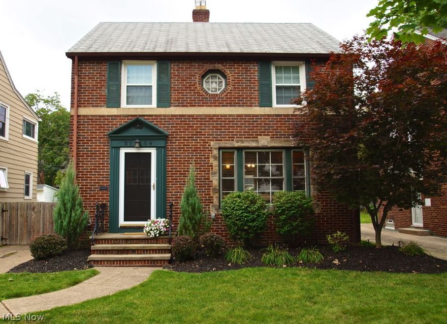 Welcome to the heart of West Park with this cute brick Colonial on a beautiful tree lined street.  There are updates galore!  You will fall in love with the open floor plan with hardwood floors throughout!  The newly updated kitchen boasts stainless steel appliances, custom cabinets, tile floor, subway tile backsplash, light fixtures, and hardware.   The kitchen has a rare wide opening to the formal dining room with a built in china cabinet.  The sun room was recently remodeled to add a sliding glass door that opens to the spacious, new deck.  The dining room flows perfectly into the open living room.  Upstairs there are three bedrooms with hardwood floors throughout and an updated full bath.  The lower level has a finished rec room with newer carpet, a fireplace, and a full bath.  There is also a clean, unfinished side that is perfect for storage and laundry.  Large attic above the second floor.  Newer vinyl windows.  Fully fenced in back yard.  2 car garage.  A must see!