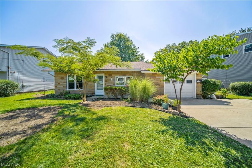 Are you looking for a place that you can call home? Look no further. This ranch home boasts a kitchen with all appliances and ample cabinets and counter space including a breakfast bar and eat in area. The living room is open to the kitchen.  Two generous sized bedrooms both have great closets. The laundry room  is a bonus and includes a newer washer and a dryer. The oversized one car garage has a Naturestone  floor. The fenced in double lot gives you space to enjoy the outdoors. Newly updated in 2023 include roof, windows, furnace and air conditioning. The home is freshly painted and ready for you to move in.