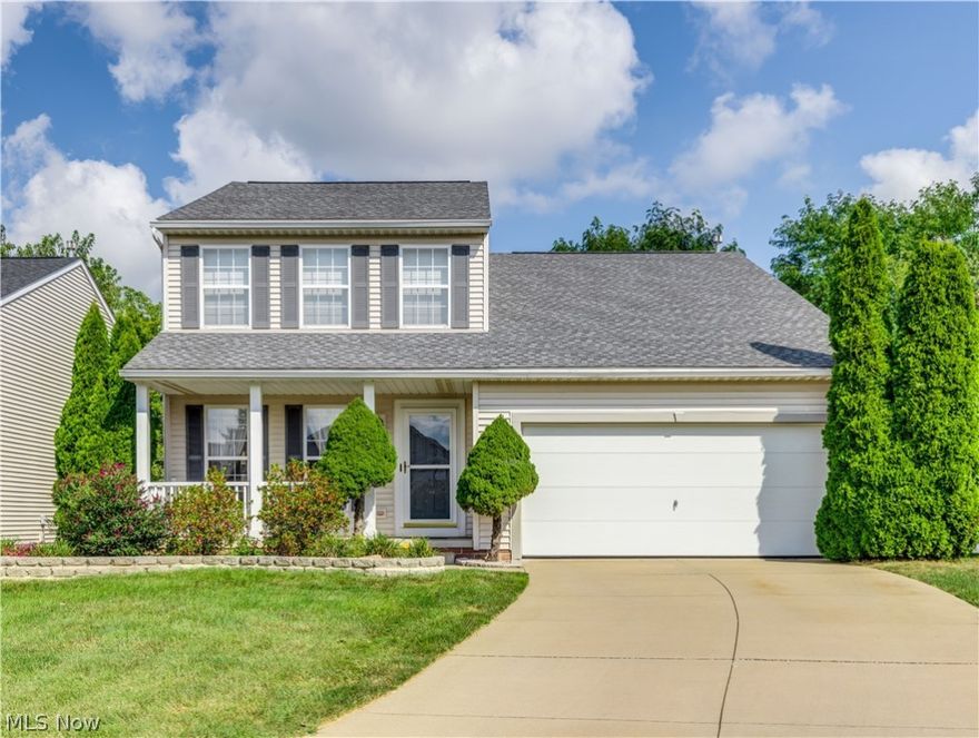 Welcome home to this beautiful, well-maintained Colonial located on cul-de-sac in the desirable Villages at Coventry Crossing.  Built in 2004, this, 2084 sq ft home with 3 bedrooms and 2.5 baths has so much to offer.  As you walk through the front door, you are welcomed by the large two story great room.  An abundance of natural light enters into the open living space through floor-to-ceiling windows.  The dining room completely opens up to the great room, creating the perfect entertaining space.  The spacious eat-in kitchen hosts several windows and a newer Anderson wooden slider (2018), which brings in even more natural light.  Down the hall, you will find a half bath and the first-floor master suite with a sizeable master closet.  The second floor provides two generous guest bedrooms and a full bath.  The second floor also offers a wonderful loft space that overlooks the great room.  Enjoy sitting on your covered porch with new railing (2021) or relaxing in your private, fenced (201