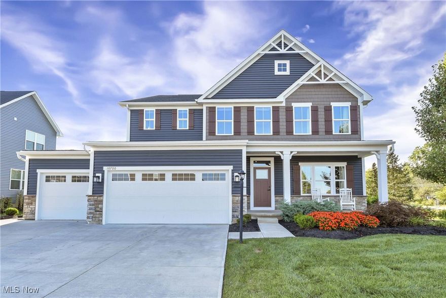 Experience unmatched elegance in this spacious never-lived-in model home in sought-after Columbia Station. Designed for both sophistication and comfort with $110,000 in upgrades, this 4-bedroom, 4-bath residence showcases an expansive open floor plan filled with natural light from oversized windows and recessed lighting throughout the home. The expansive kitchen features a striking oversized island, walk-in pantry, and seamless flow into the living area ideal for elevated entertaining. A formal dining room and a flexible main-floor office add refinement and versatility; the office can easily be converted into a first-floor bedroom if desired. Upstairs, a loft or family room provides additional living space alongside a convenient second-floor laundry and all four bedrooms. The luxurious owner’s suite offers two generous walk-in closets and a spa-inspired ensuite bath with double vanities. Outdoors, relax on the inviting covered front porch or the covered rear patio overlooking the professionally landscaped grounds with mature trees. A 3 car garage and 3-car-wide driveway offer plenty of parking space. The furnishings for this model home are available for purchase, allowing you to move right in and enjoy a turnkey lifestyle.