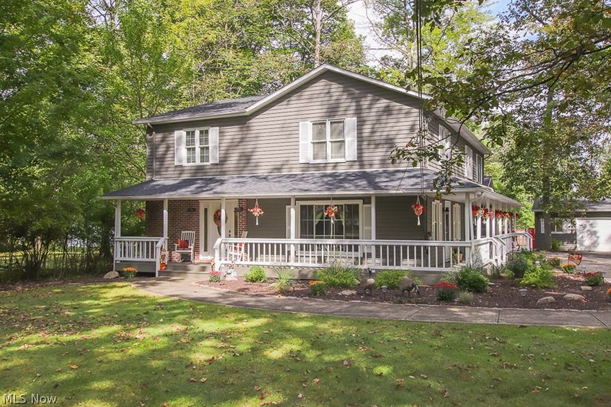 Welcome to your new home set back from the street to provide much-desired privacy. This property is a must-see. The customized layout and beautiful wrap around porch are just a few of the many unique characteristics this home has to offer. There were 2 additions built on to this home, last addition was 2001. This one of a kind home has 3 living spaces on the main floor, perfect for a 1st-floor rec-room, family room, and formal living area. You can have it all! The beautiful kitchen opens to a large great room with deck/backyard access, making for a wonderful open concept. The master bedroom along with 4 other spacious bedrooms all feature fresh paint and carpet. Updates include:  electrical Aug 2019, new furnace and AC 2019, new stove 2019, carpet & paint AUG 2019, new sump pump. This property exceeds expectations with the above pool with a surrounding deck, brand new pool liner 2019 with a 2-year-old pump and the property backs up to a community park. The 3 car garage also has an atta