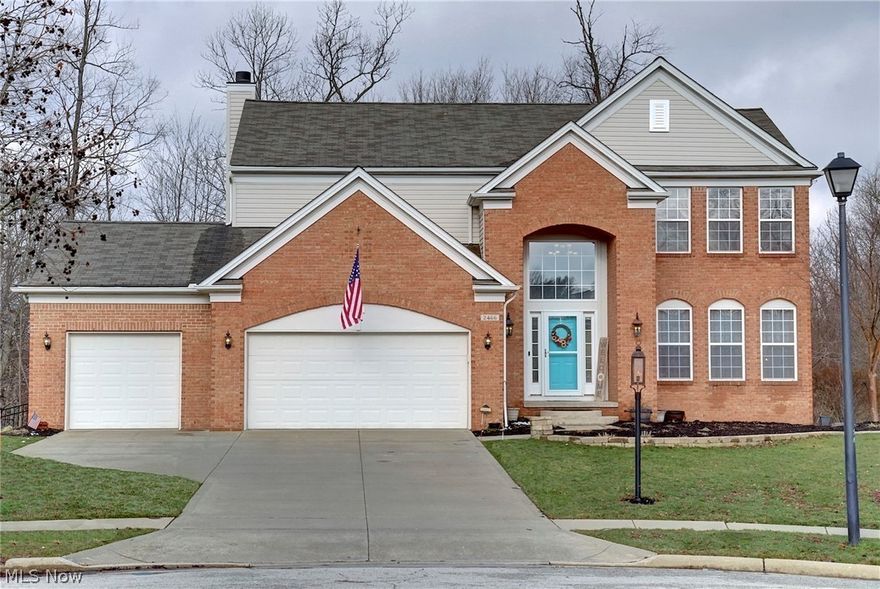 This beautifully maintained home in Calls Farm is ready for you to move in. Not only is it located on a cul-de-sac, you can enjoy the serene wooded backyard with pond views from the oversized deck or lower level stamped patio. Feel right at home in front of the fireplace or in the large kitchen with oversized island great for entertaining. Upstairs has 4 bedrooms including the vaulted ceiling master suite with two walk-in closets and updated master bath. Laundry is located on the second floor for your convenience. The finished walkout basement has an additional full bath and plenty of room for whatever you can think up. 2nd water heater that was added when the full bath in the basement was added with heated floors. Don't miss this opportunity, call today for your private showing.