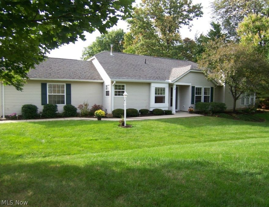 Lovely well maintained condo at popular Woodbury. This condo offers 2 bedrooms and two full baths, a 1st floor laundry, a fully applianced kitchen with an eating area, a pantry, a newer Bosch D/W, and a newer built-in Oven. The vaulted great room has a gas fireplace and ceiling fan, and there is a four season sun room for year around enjoyment! There is an abundance of closet space. Both bedrooms boast walk-in closets and have ceiling fans. The master bedroom will accommodate king-sized furniture and has it's own bath. This condo has been recently painted (9/2014) w/neutral tones thru-out and there is newer carpet (9/2014) in great room, both bedrooms and the sun room. The sun room has sliders to the patio and back yard. There is a huge side yard for privacy and entertaining family and guests. And, the owner is offering a one-year home warranty for buyers comfort! Call for your appointment today!