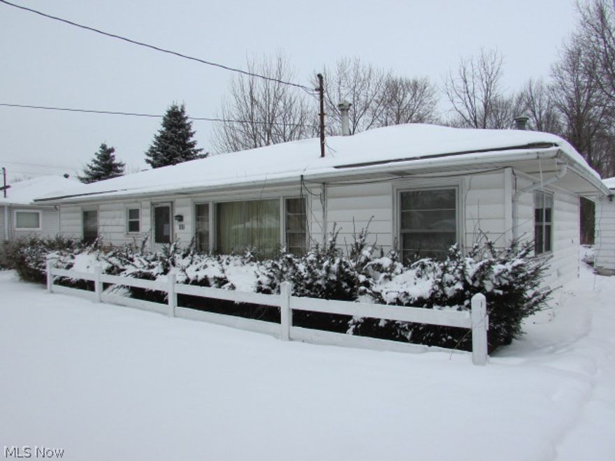 Three bedroom ranch home on nice lot.  Great starter for the handyman homeowner or empy nester. Property sold AS IS.