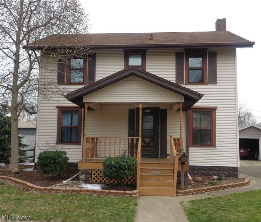 2 Story, 2 Bedroom, 1 Bath, 1 Car detached Garage with fenced in back yard. Covered Patio. Private Deck off the upstairs bedroom. Updated kitchen, some newer carpet. Great convenient location. Shared Driveway.