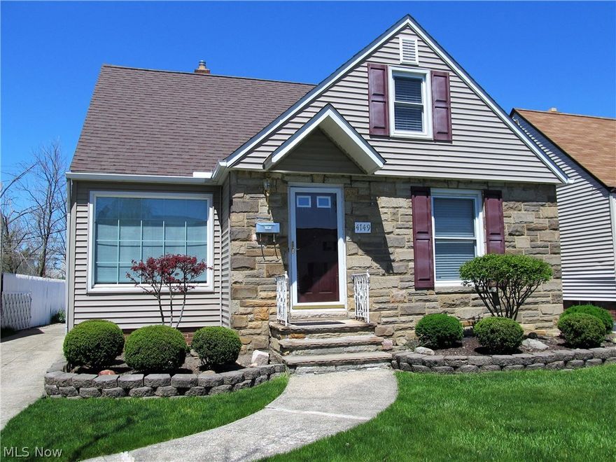 Meticulous Cape Cod, move-in ready condition!  French door from the foyer leads to the inviting living room and dining room with hardwood floors.  Bright kitchen with white appliances and cabinetry opens into a roomy eat-in area overlooking the backyard.   Spacious family room with built-in shelving/cabinets has a sliding door to the patio.  2 good sized bedrooms on the first floor plus full bath.   Second floor has a master suite that includes full bath, plus a spare room that can be used as an office, a nursery, or sitting room, and tons of storage.  Basement recreation room provides ample space for relaxing or gaming [pool table stays].  2-car detached garage, fenced yard, newer furnace, A/C, and hot water tank.