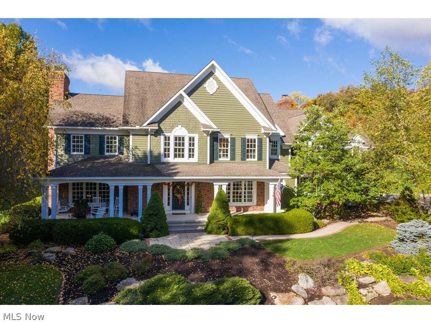 Custom built, meticulously maintained home in highly desirable West Bath Estates on 2.84 perfectly manicured acres. Located in Bath Township, this Willliamsburg style home features beautiful hardwood floors throughout 1st floor, 4 fireplaces, 7,000 sq ft of living space. You can feel the quality in this solid build as you walk thru the home. First floor features spacious chef's kitchen that is completely open to the family room. Family room features a wall of windows & wood burning fireplace. Door from kitchen to outdoor multi-tier patio, firepit, & large backyard. Private den/office w/fireplace. Large Living Room w/Fireplace. Formal dining room. 2 half baths, mud room, & large laundry room complete the main level. 2nd floor features Master Suite, plus 3 additional bedrooms, a bonus room, & 2 full baths. Finished lower level features rec room w/ full bar, full bath, & workshop. Front & Back Staircases. Beautiful weathervane. Plenty of room for future pool & outdoor pavilion. 3-car gara