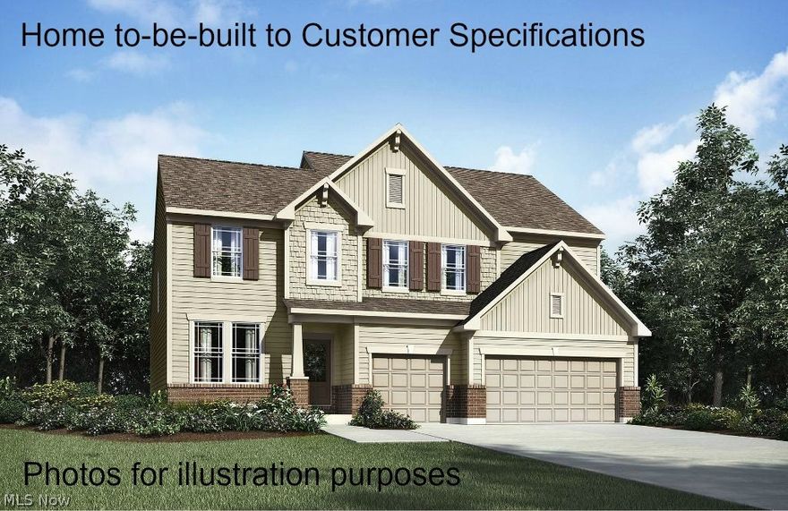 This beautiful Belleville design by Drees Homes is to-be-built to customer specifications. Photos for illustration purposes. Contact Drees Homes for more information.