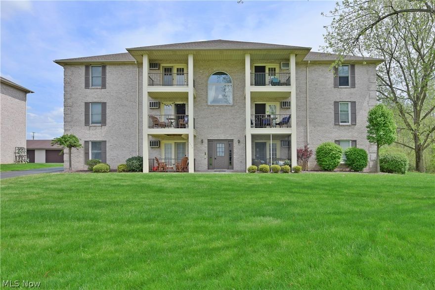 Are you ready for low maintenance living? Then you're in the right place! Welcome home to 7375 Eisenhower Dr in Boardman! This fantastic 2 bedroom, 1.5 bath condo is refreshed and ready for you! Step inside to your oversized living room with newer carpet and french doors to your lovely balcony. Off the living room is the dining room with low maintenance laminate flooring, adorable chandelier and coordinating table (which can be yours if you'd like) The laundry room is also located off the dining room making chores a breeze. The kitchen has BRAND NEW countertops and tons of storage room! The master suite is complete with double closets and a powder room. A large second bedroom and full bath finish off the space. This unit has the only 2 car garage so you have tons of extra storage space! All of this plus a fresh coat of on trend paint?! What are you waiting for? Call today for your private showing!