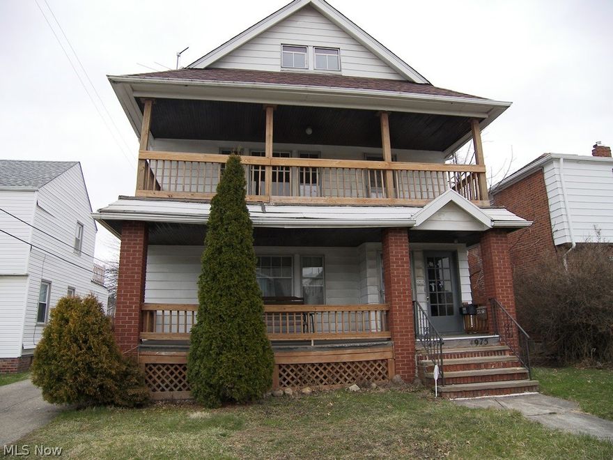 Great Investment Opportunity!  Long term tenant on first floor (approx. 20 yrs), 2nd floor rent has been $650/mo.  Two bedrooms, 1 bath with living room, dining room with leaded glass cabinets and kitchen on each floor.  Appliances included.  Second floor updates: newer carpet, kitchen flooring, refrigerator, stove and bathroom fixtures.  Roof 2016.  Separate gas and electric meters, single water meter.