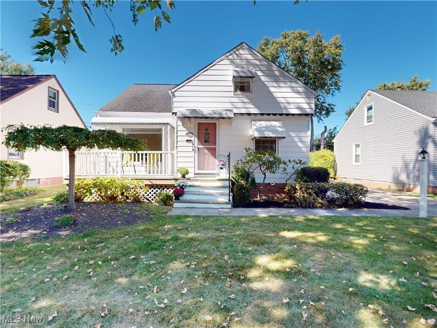 Located in the heart of Mayfield Hts. this charming 3-bedrooms, 1.5-bath bungalow, filled with character and original hardwood floors throughout. The main floor features a spacious dining room, a bright eat-in kitchen, a comfortable bedroom and a full bath-ideal for everyday living. Upstairs, two additional bedrooms provide plenty of space for family, guests, or a home office. The partially finished basement offers extra living space, a convenient half bathroom and abundant storage. With its functional layout and timeless charm, this home is ready to be yours