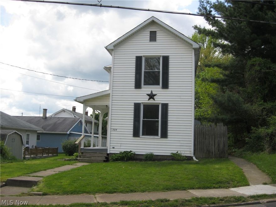 2 bedroom 1 bath home. Possible 3rd bedroom on first floor. Laundry hook up in kitchen. Large eat in kitchen. Newer windows.