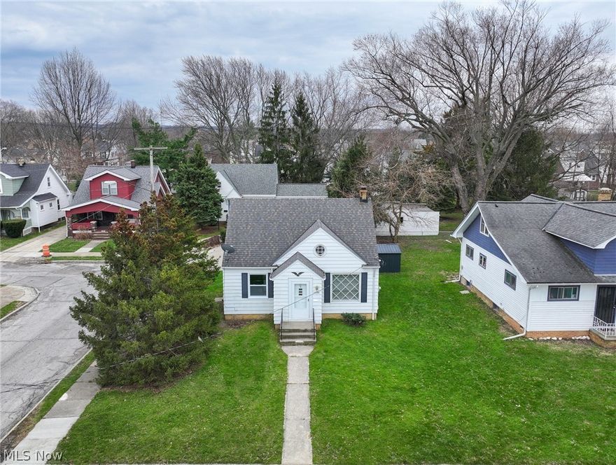 Completely renovated inside and out, this charming cape cod delivers a designer kitchen that most buyers aren't finding at this price point — dark matte cabinetry, quartz peninsula, stainless appliances, hexagon tile backsplash, and pendant lighting that flows into an open living space. Three bedrooms, updated full bath, fresh carpet and LVP throughout, new paint top to bottom. Partially finished basement adds flex space for storage, a home gym, or a workshop. Two-car detached garage. Fenced yard. Square footage of home is estimated - public record does not include second floor.

Walk to Lake Erie. Kenneth J. Sims Park and its beach are minutes away. Euclid Hospital less than a mile. Quick access to I-90 puts downtown Cleveland 15 minutes out. Move-in ready — nothing to do but unpack.

Property will be delivered Point of Sale compliant.