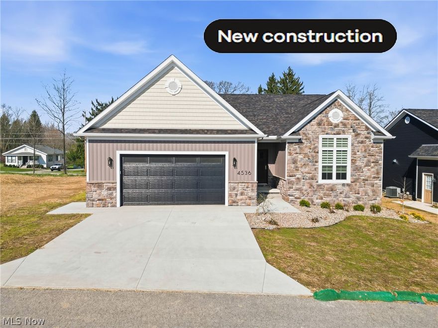 NEW, NEW, NEW CONSTRUCTION! Don't miss the opportunity to be a home owner in Poland Twp's New Development! Customized 3 bedroom RANCH HOMES. Open concept design with DELUXE features. Move in ready condition!