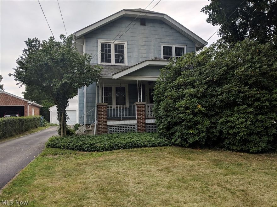 1724 Sackett Ave #UP, Cuyahoga Falls, OH 44223 is a great 2nd floor apartment that is 1 bedroom that is longer than width close to 14' x 8' with a walk-in closet with 4 hanging bars and shoe rack, linen closet included with full bath that is bright & has a tile shower surround, Living Room has a faux fireplace and also has hardwood flooring for a very clean space, Dining Room and window seat with built-ins, Kitchen has newer stove and refrigerator provided, 2 walk in closets, newer custom curtains also included. Great Natural sunlight shows off the gorgeous trim in this rental. Comes with a garage as well! Rear yard for grilling and entertainment with front porch to enjoy. Cuyahoga Falls home near the State Rd eateries and Giant Eagle Market District!  Also, has onsite laundry in the basement provided at no additional charge! Also includes your own central air conditioning, your own furnace and your own full size hot water tank! Included in the price are the water, sewer, trash, recycl