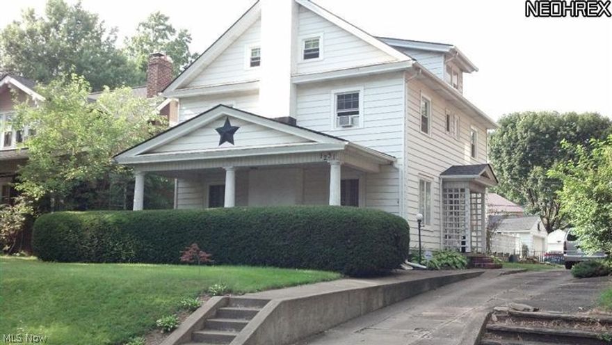 This beautiful home from the 1895's has recently refinshed wood floors on the entire first level. Some of the windows have been replaced. The spacious eat in kitchen and the bathrooms have new vinyl tile floors.The bathroom also sports a new tub surround. The entire stately residence has fresh interior paint. Great second floor balcony for morning coffee or sun bathing.  All appliances stay with appropiate offer.    All that is missing from this home is you.