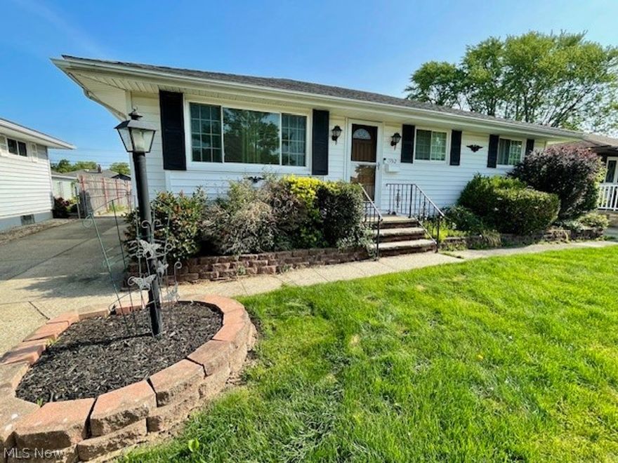 This classic Brook Park ranch home offers a blend of cozy charm and convenient 1-floor living! Here's a detailed overview:

Exterior - Deck: Enjoy outdoor living on a well-maintained deck, perfect for relaxing and entertaining. Newer exterior doors and vinyl windows throughout.  The fully fenced yard is a combination of Vinyl and Wood both privacy levels with a chain link gate across the drive to fully secure the yard.
Shed: A new shed is conveniently attached to the rear of the garage, providing extra storage space.
Finished Basement: The basement is fully finished, featuring a full Bathroom, and 2 Bedrooms ideal for guests, family members, or as a teen suite plus a Recreation Room/Living Space: A versatile area for entertainment or relaxation.
Private Access: A door at the bottom of the stairs from the main floor, ensures privacy, making it perfect for a teen suite or in-law arrangement.
Recent Updates
Roof: Completely replaced in 2019.
AC: Installed new unit in 2020, ensuring comfort during hot months.
Electrical Panel: Updated in 2017.  
Kitchen Appliances:
New stove and dishwasher.
Refrigerator included.
Washer and dryer are not included.
Additional Features
Ring Doorbell: The Ring doorbell system will remain with the house, adding an extra layer of security and convenience. Glass block windows in the basement, and original hardwood floor throughout the main floor.  The main floor bedroom does accommodate a king-size bed frame.  Schedule your showing for this lovely home today!