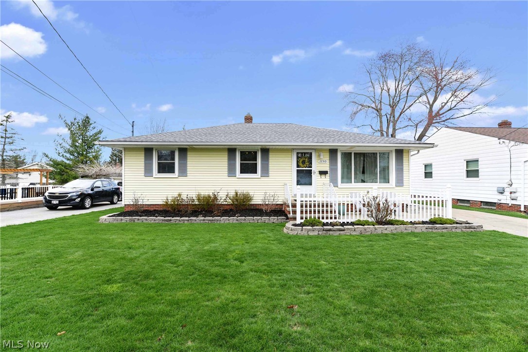 Welcome home to this well maintained and updated, move-in ready ranch home in Fairview Park. Home boasts today's finishes, open concept layout, and many upgrades to ensure peace of mind! Large kitchen with new stainless steel appliances, and storage is open to generously sized dining room. Updated full bath on main floor is accompanied by 3 nice sized bedrooms with new flooring. Finished basement is large with newer carpet is ready for entertaining! Unfinished portion of basement boasts Nature Stone flooring and newer washer and dryer that stay with home. Backyard is fully fenced with newer multi-level deck. Nature Stone in 2 car detached garage as well. Additional updates include: Stanek windows throughout entire home (2013), Roof (complete tear off 2012), Furnace and A/C (2009). Landscaping in front and backyard. Make your appointment today, virtual showings are available!