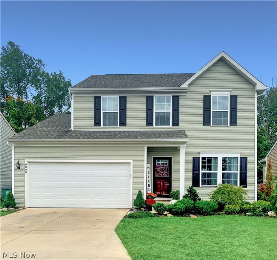 Welcome Home to 9890 Gabriel's Way in Concord with Mentor schools! Upon entering the living room (flex room) you will notice the shiplap entry wall, upgraded vinyl plank flooring and plush newer carpeting (2019) throughout the home. The spacious family room with gas fireplace and custom designer wall flows into the kitchen with an abundance of extra tall cabinetry, large island, durable vinyl floor, subway tile backsplash, large pantry and a bonus morning room! Also, First floor laundry and a half bath. Step out to the large deck from the morning room, overlooking the private backyard. Upstairs you have 4 bedrooms all with ceiling fans, full guest bath and master suite with walk in closet and full bath with a stand up shower! The full unfinished basement is a blank canvas awaiting you! Take note of all the upgrades throughout! Don't wait, schedule your showing today before it's too late!