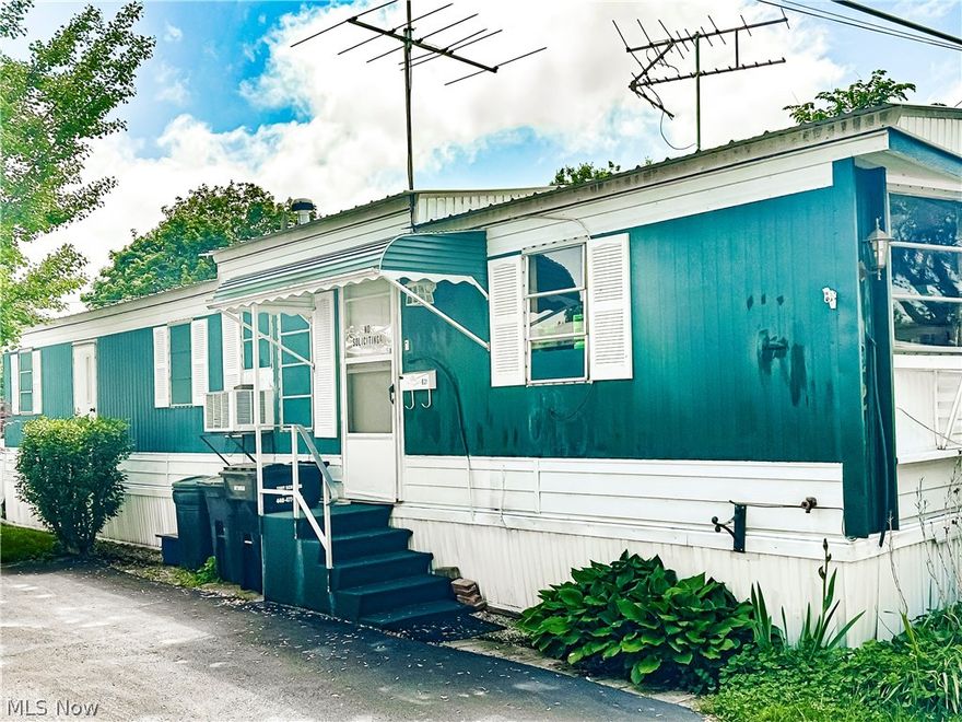Cozy two bedroom, one bath manufactured home in Mentor, waiting for your personal touch! This charming older home features a comfortable living space, kitchen with included appliances, and a shed for additional storage. Please note that the property is being sold 'as-is' and is subject to probate approval. This means the seller is unable to make any repairs or concessions, and the sale is contingent on court approval. A great opportunity for a buyer looking for a affordable home to make their own! Schedule a showing today and make this house your home!
